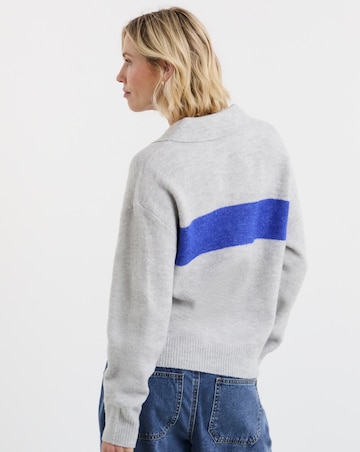 Colourblock Knitted Rugby Jumper