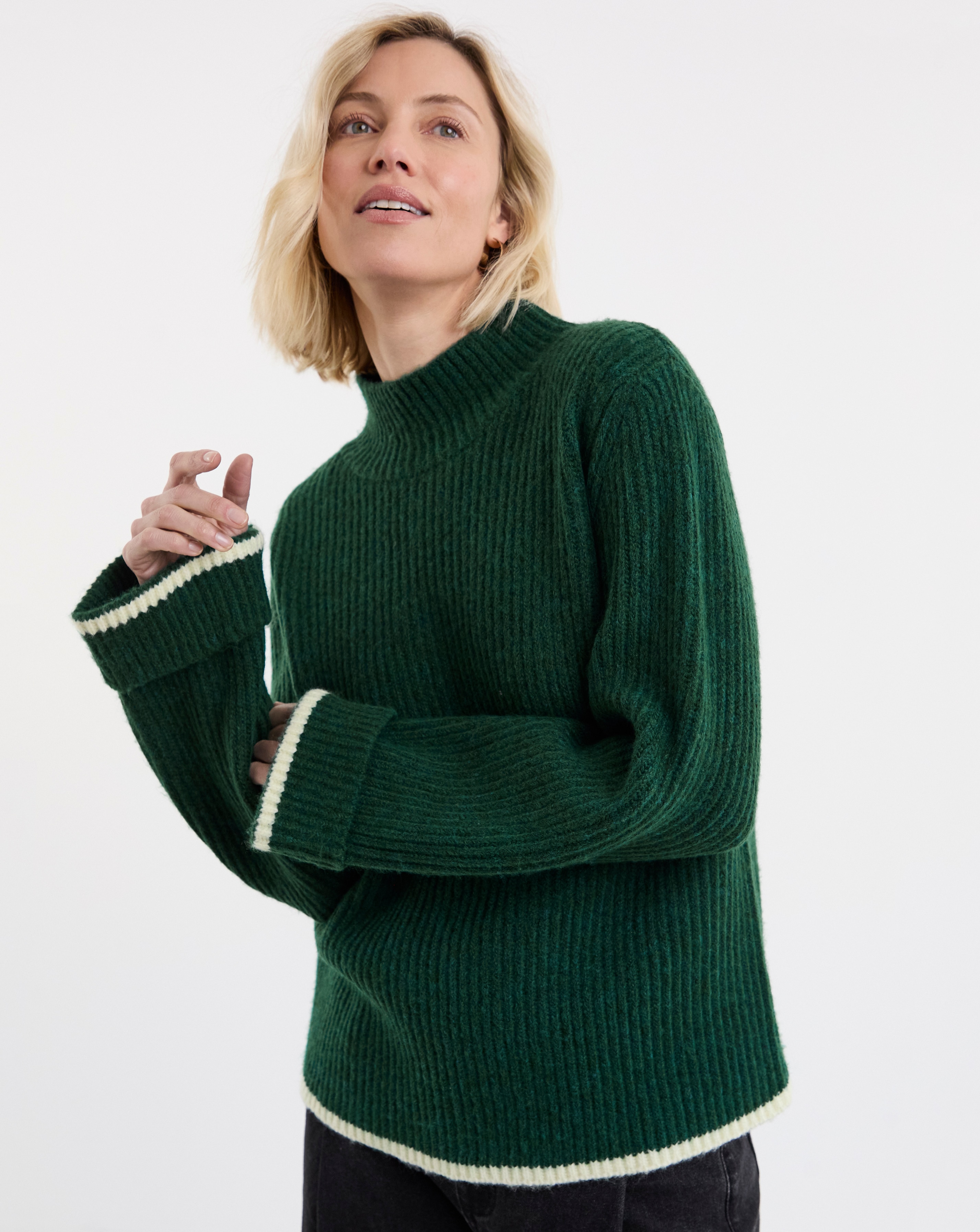 New In - Ribbed Stepped Hem Jumper