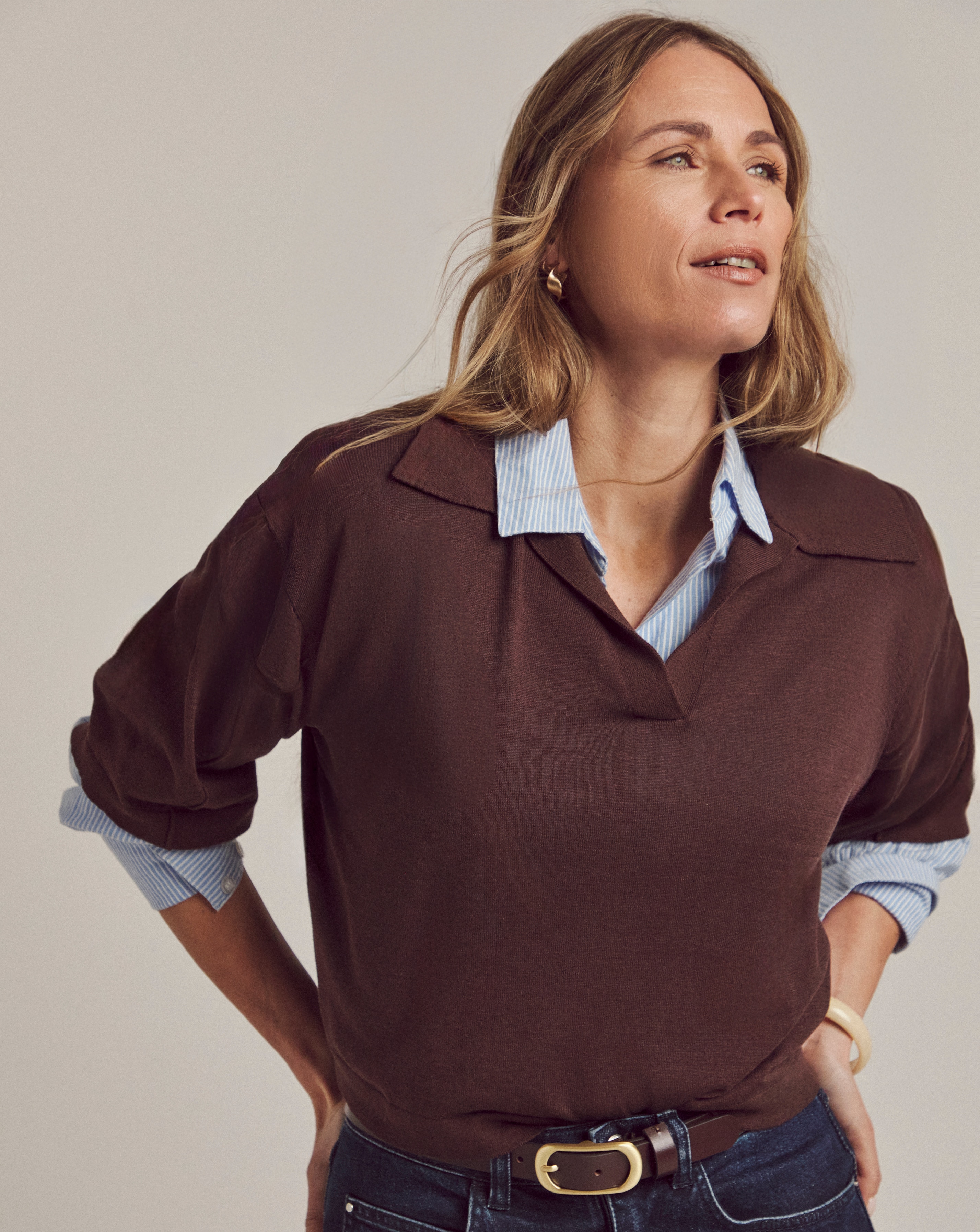 New In - Anthology Fine Knit Polo Shirt