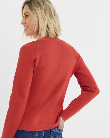 V Neck Statement Button Cardigan