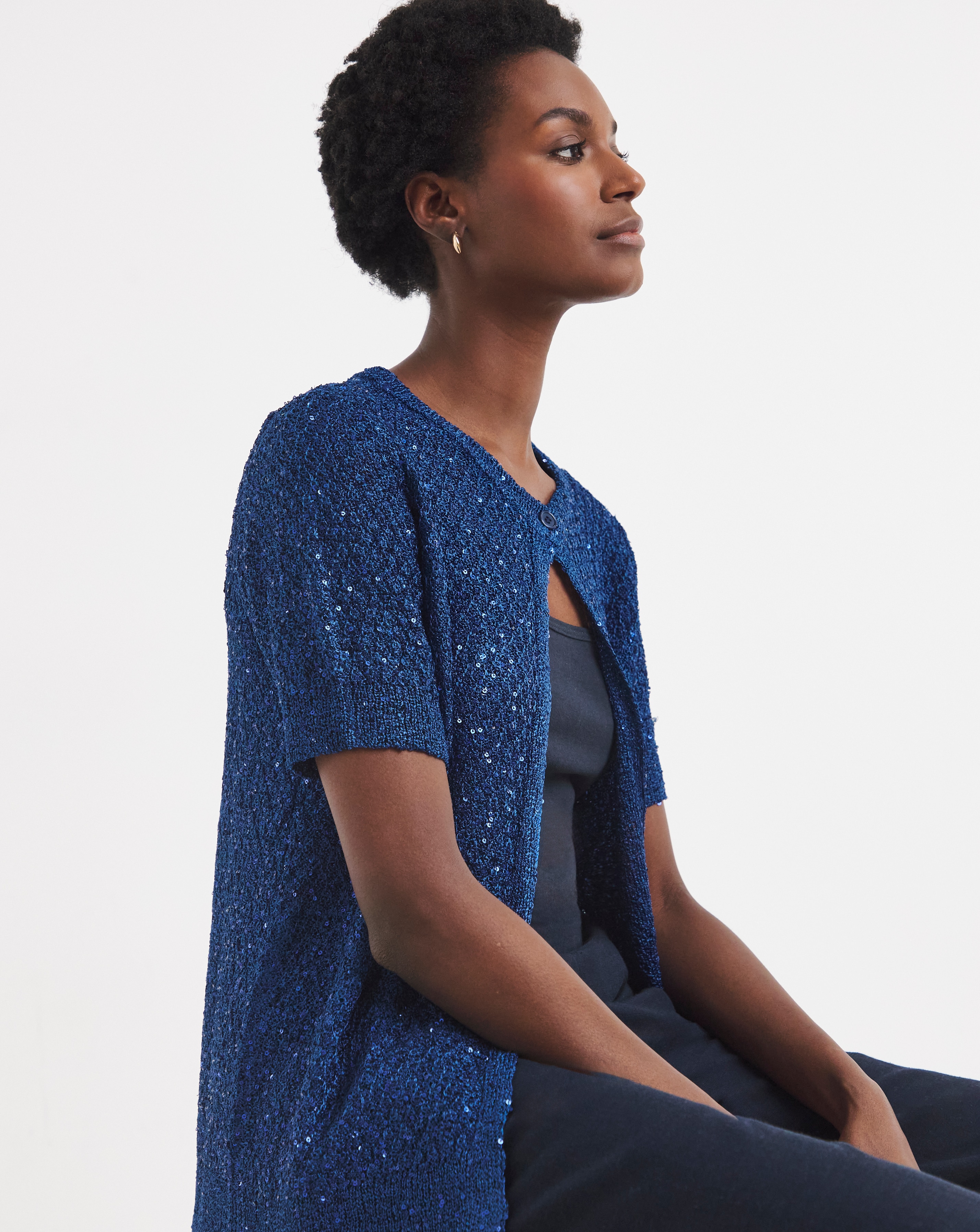 New In - Sequin Knitted Cardigan