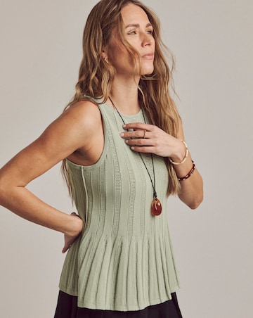 Anthology Peplum Knitted Tank Top