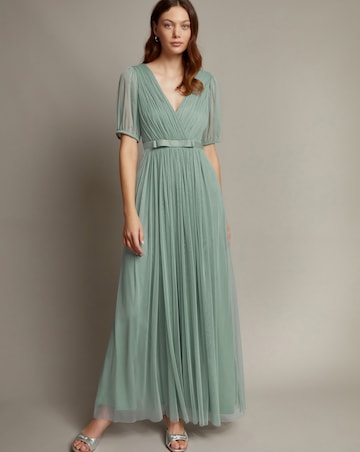 Monsoon Ellie Sheer Sleeve Maxi Dress