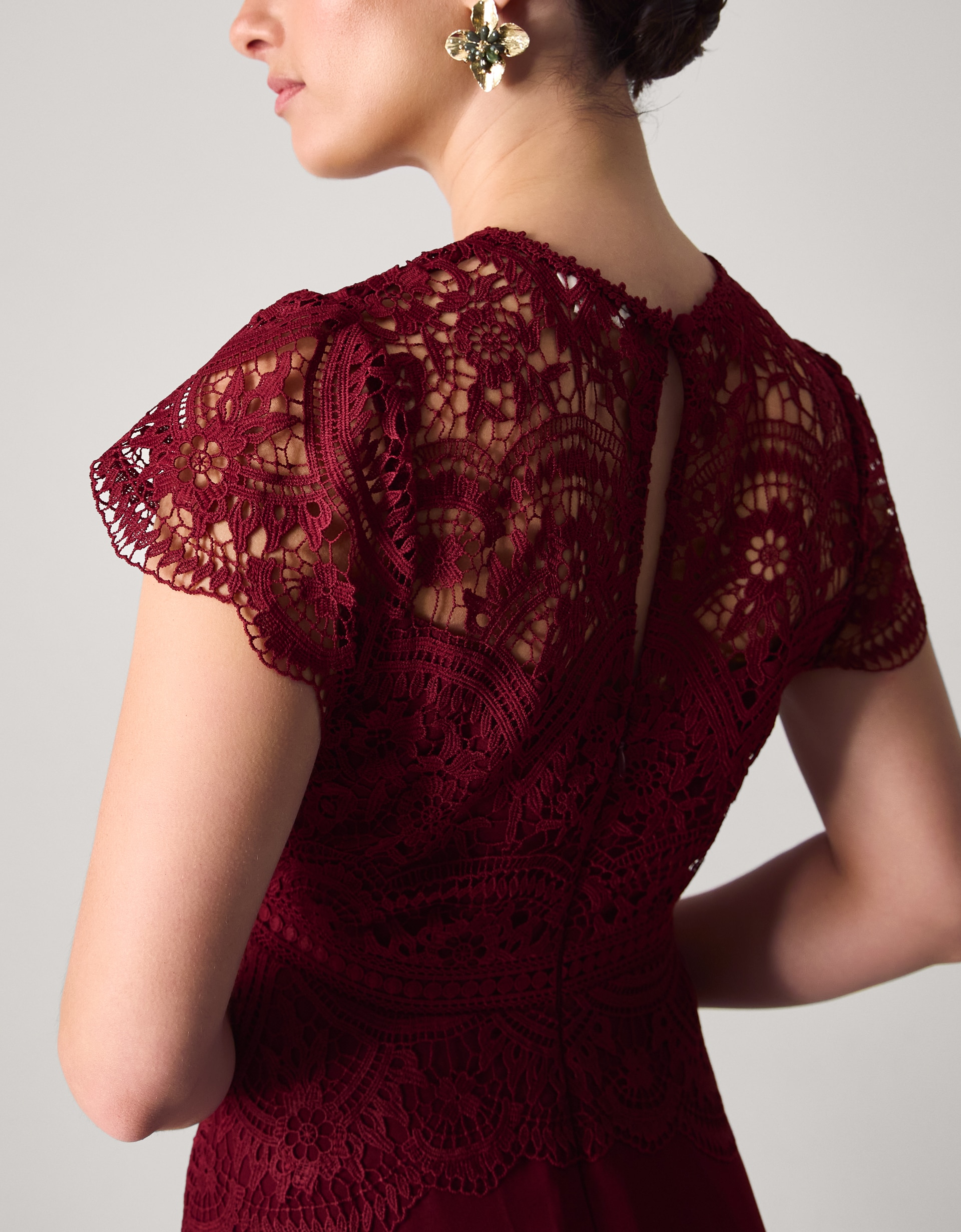 Monsoon Monica Lace Bridesmaid Dress | JD Williams