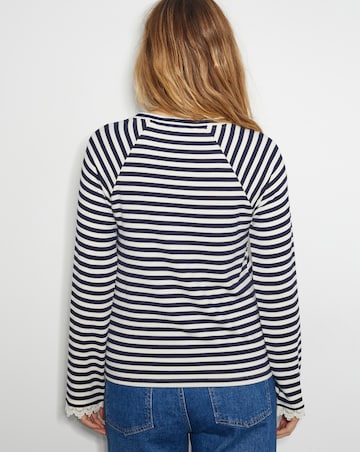 Monsoon Sadie Stripe Jersey Top