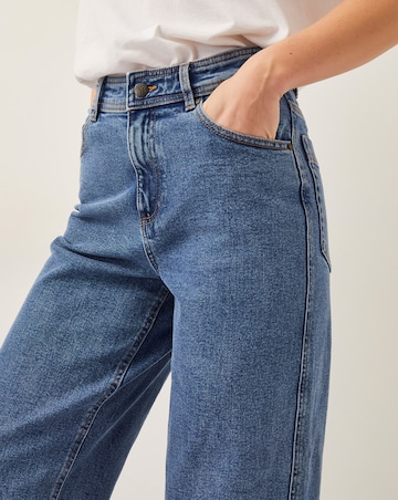 Monsoon Hallie Regular Crop Wide Leg Jeans