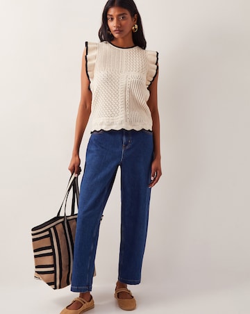 Monsoon Ray Ruffle Knitted Tank Top