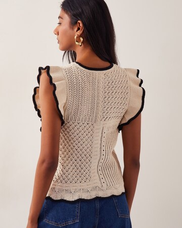 Monsoon Ray Ruffle Knitted Tank Top