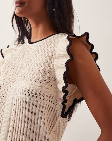 Monsoon Ray Ruffle Knitted Tank Top