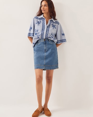 Monsoon Cecelia Denim Mini Skirt