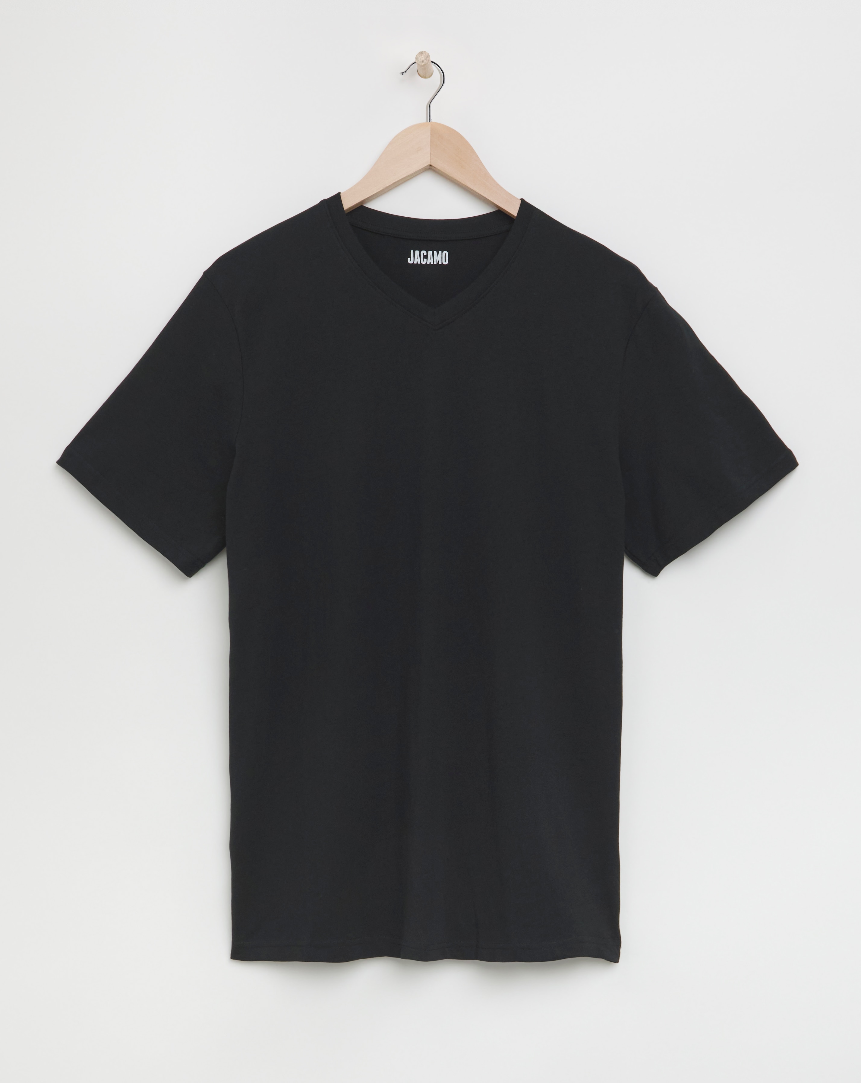 Pure Cotton V-Neck T-Shirt Long