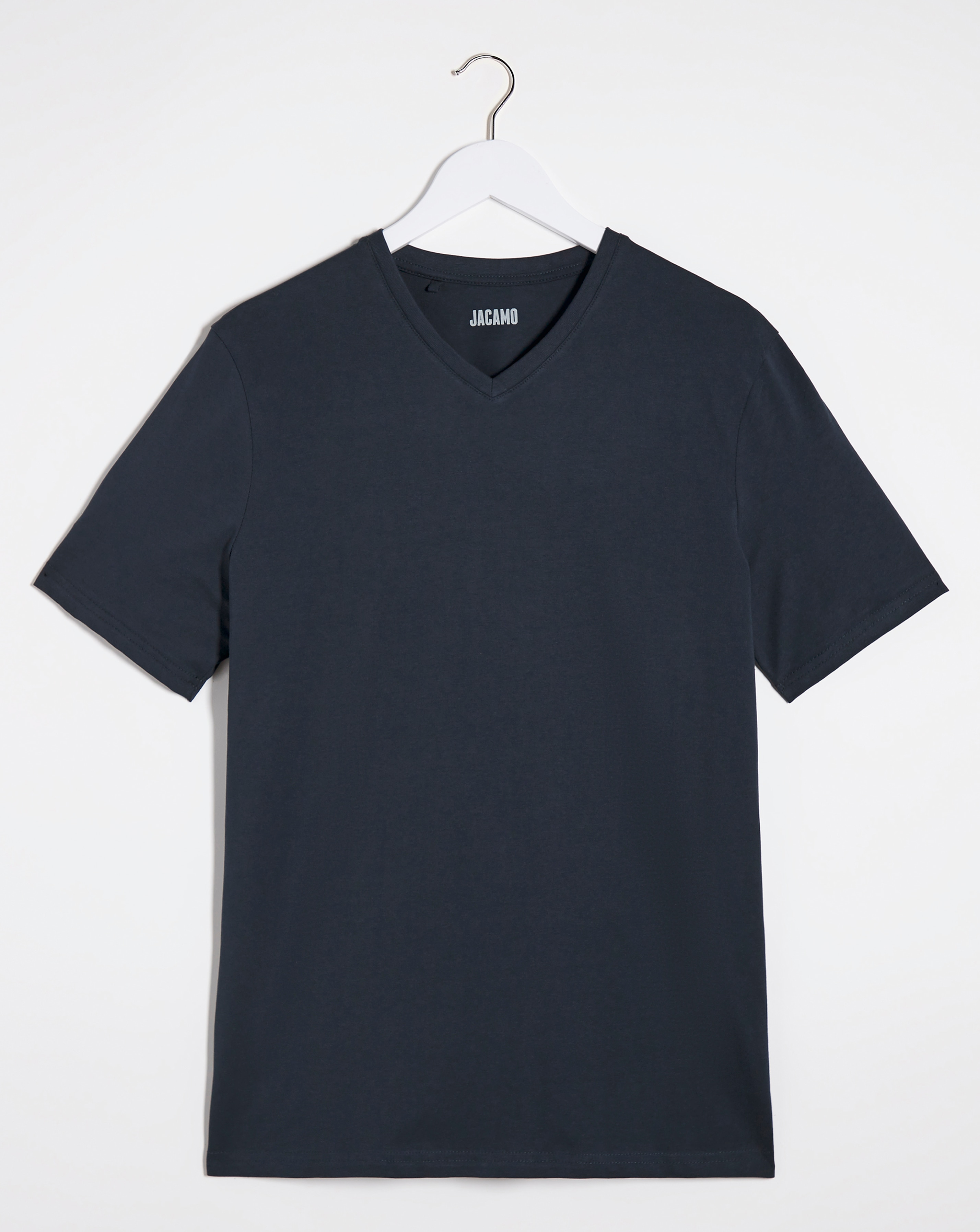 Pure Cotton V-Neck T-Shirt Long
