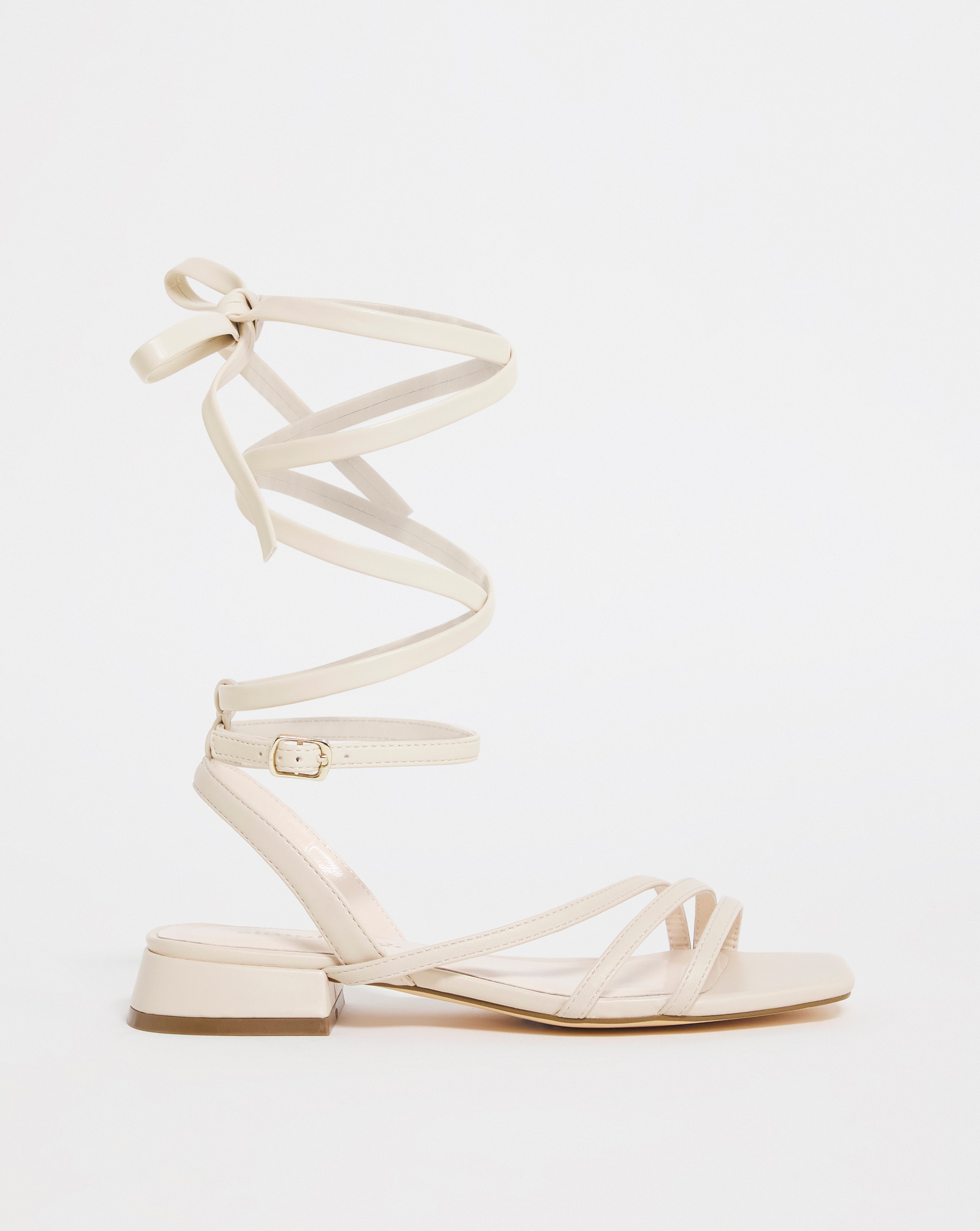 Strappy Flat Sandals Ex Wide