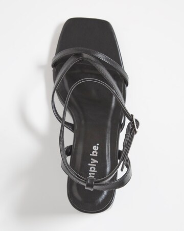 Amaya Strappy Toe Post Heeled Sandals - Extra Wide Fit (EEE)