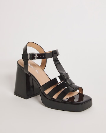 Faith Fisherman Platform Heeled Sandals - Extra Wide Fit (EEE)
