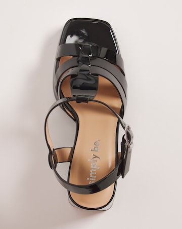 Faith Fisherman Platform Heeled Sandals - Extra Wide Fit (EEE)