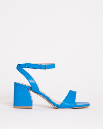 Rimini Barely There Block Heeled Sandals - Wide Fit (E)