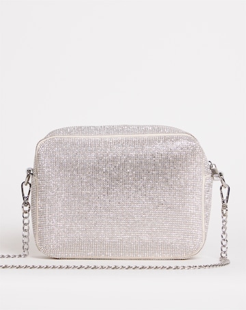 Diamante Camera Bag With Chain Strap