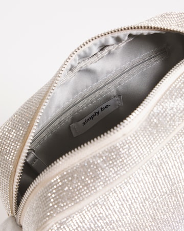 Diamante Camera Bag With Chain Strap