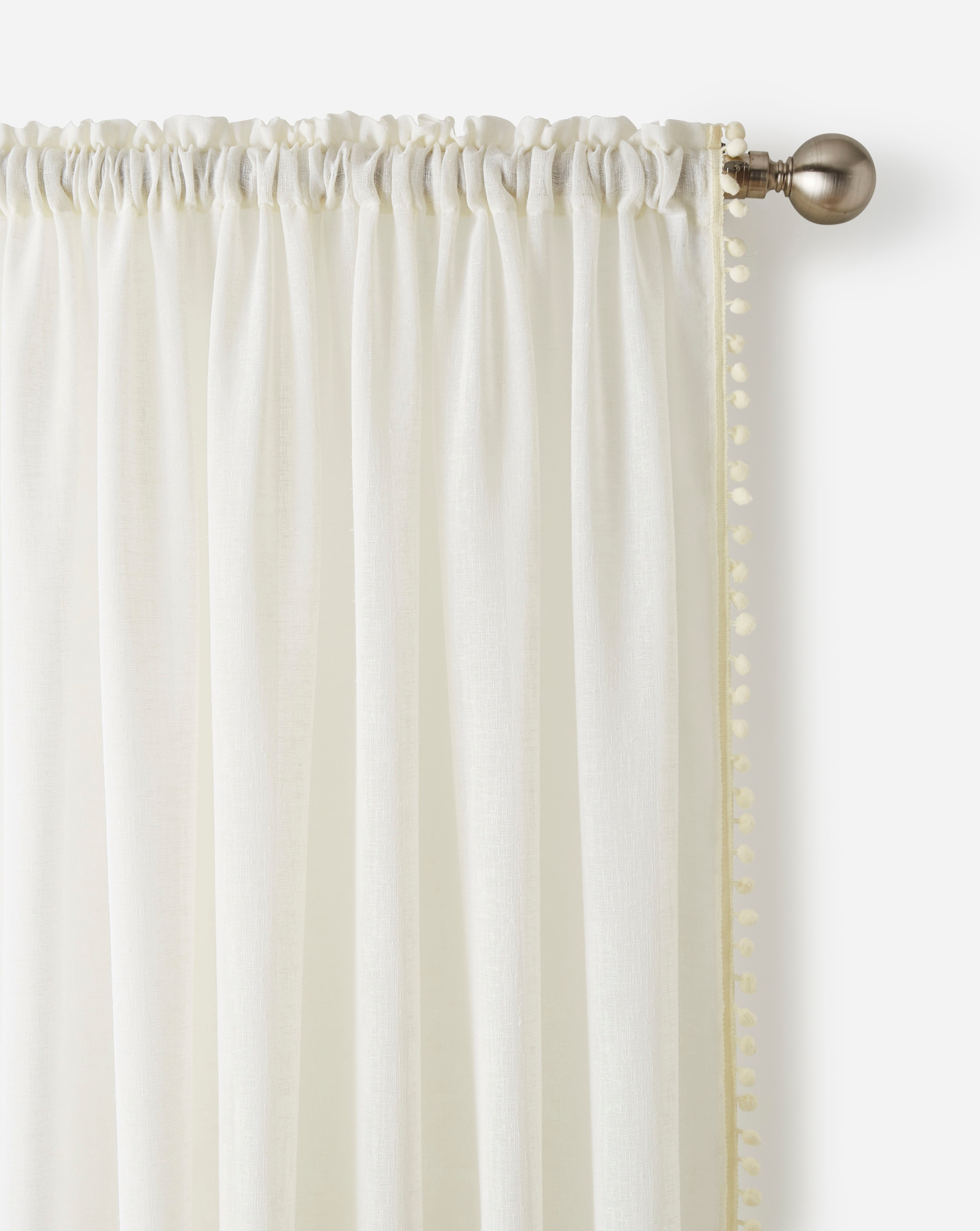 Tahiti Pom Linen Look Voile