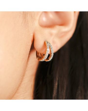 Buckley Duo Pave Hoop Set