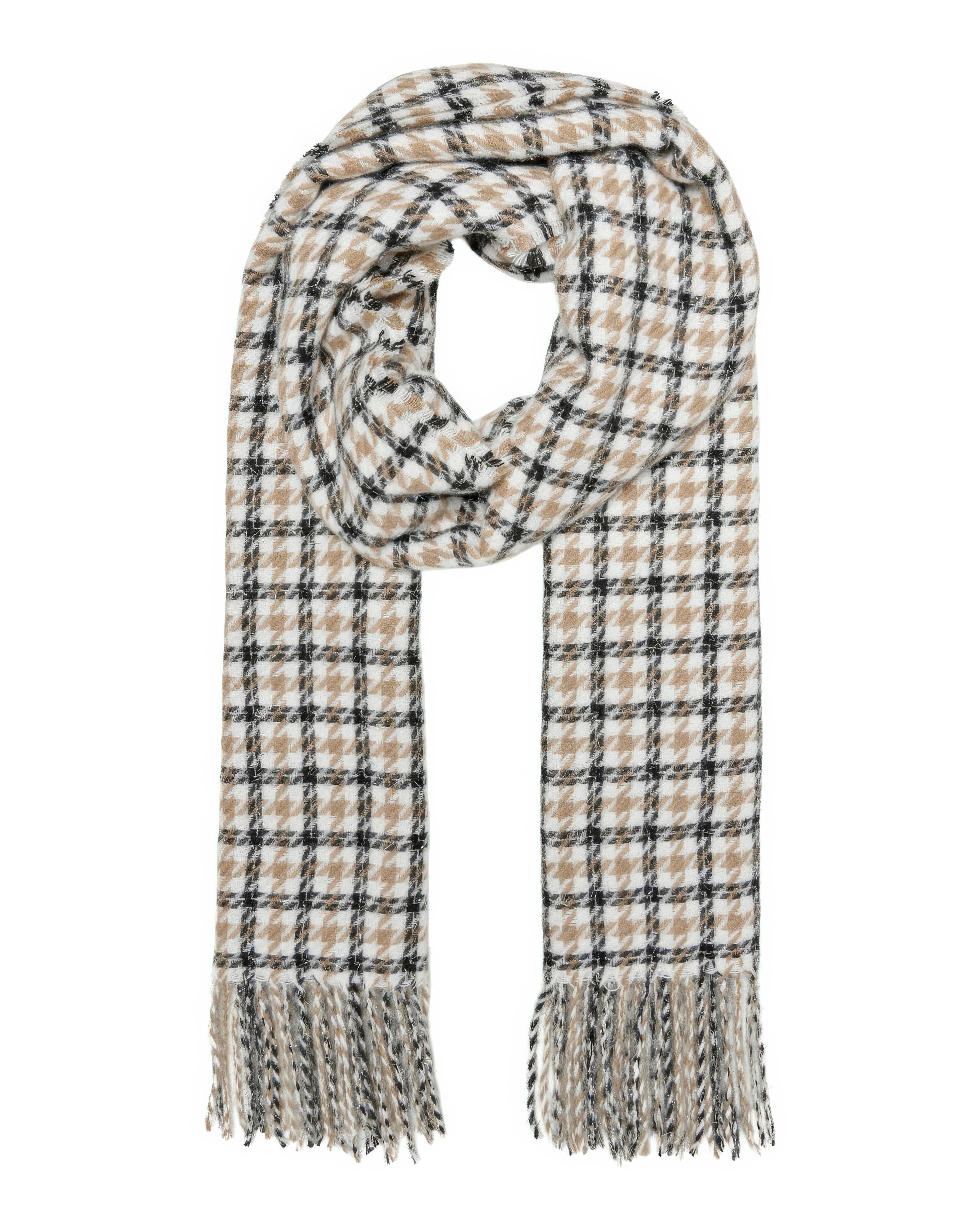 New In - Only Check Lurex Detail Scarf