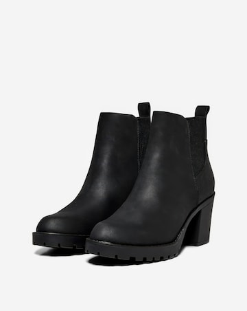 Only Barbara Block Heel Chunky Ankle Boot Standard Fit