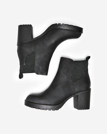 Only Barbara Block Heel Chunky Ankle Boot Standard Fit
