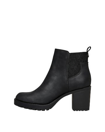 Only Barbara Block Heel Chunky Ankle Boot Standard Fit