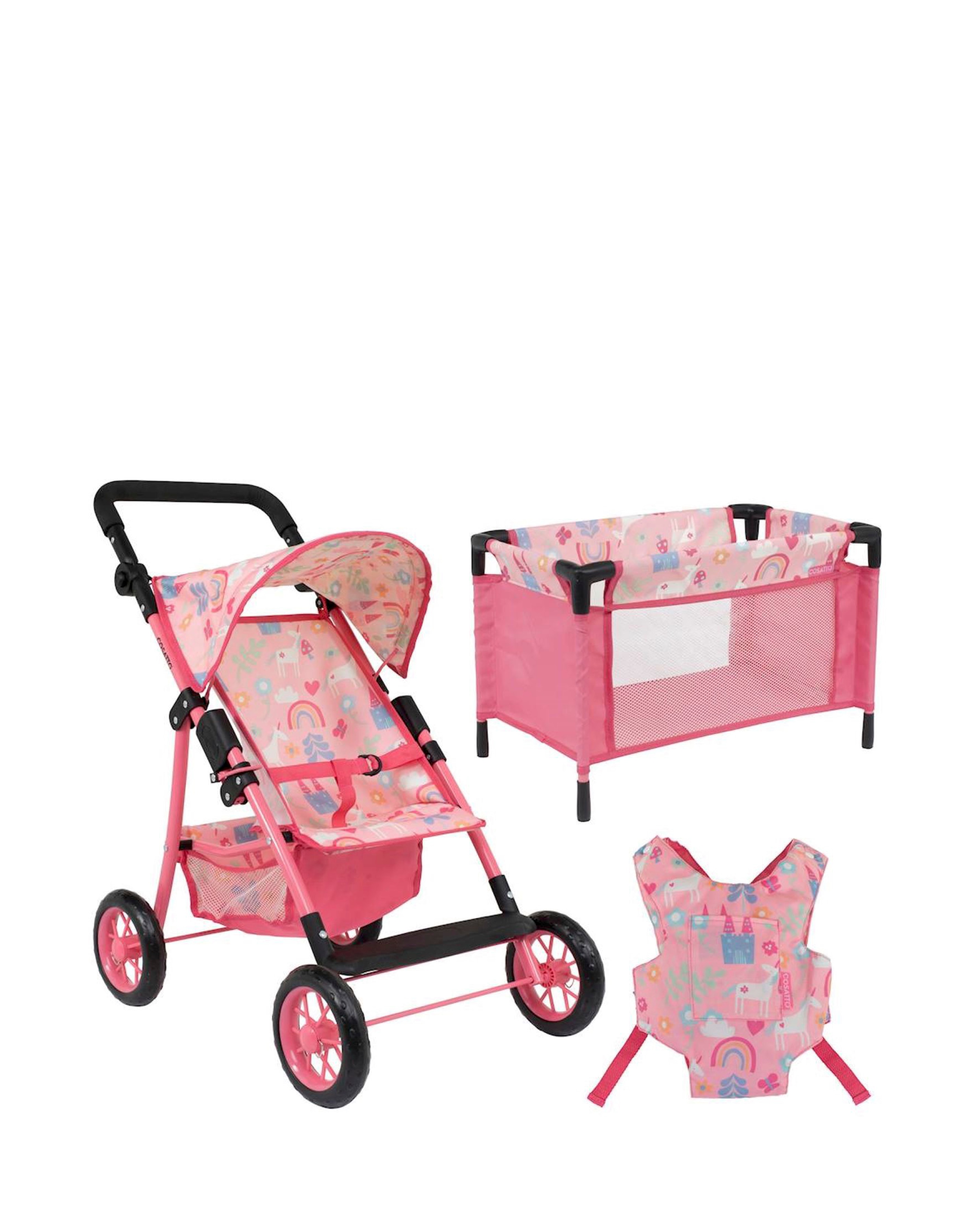 Cosatto Little Woo Dolls Pram Travel Set