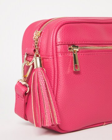 Pink Zip Detail Across Body Camera Bag