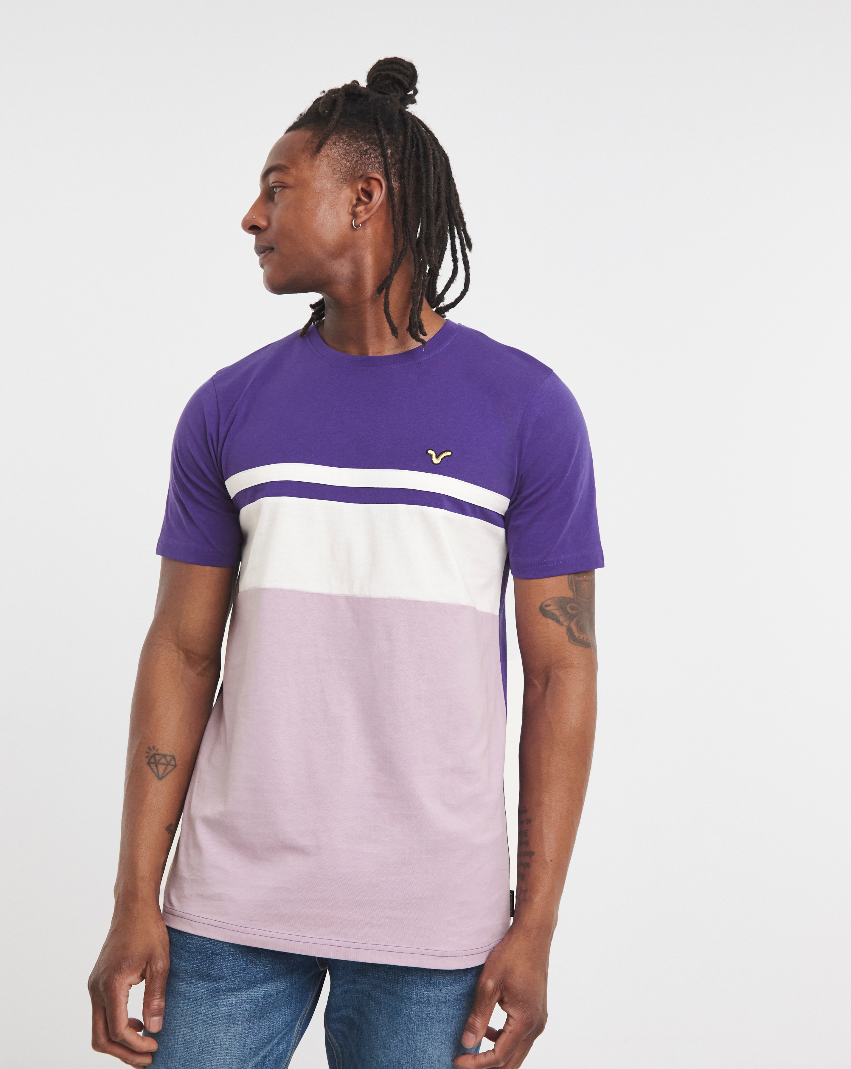 Voi Storm Stripe T-Shirt Long Length