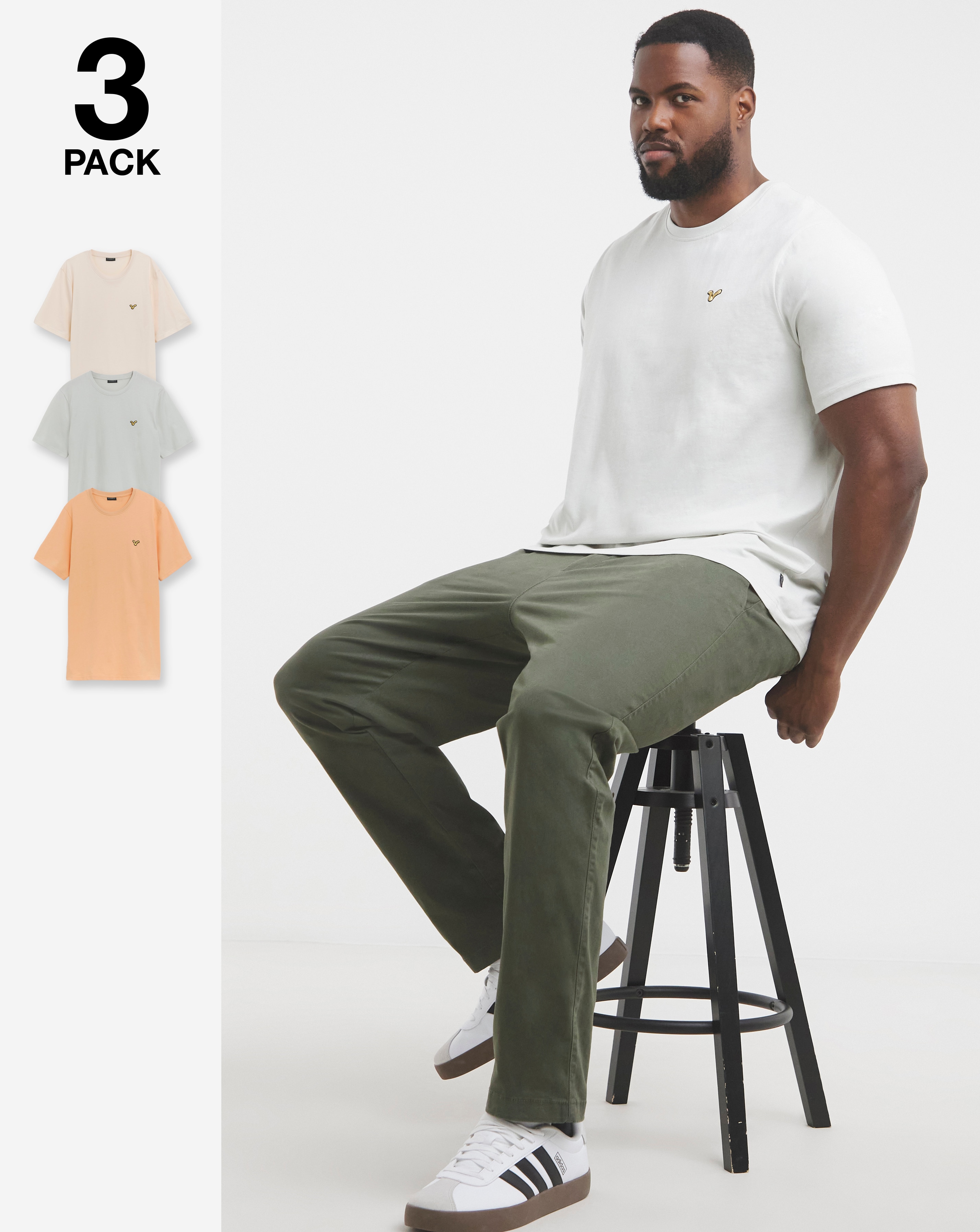 Voi Storm 3 Pack T-Shirts Long Length