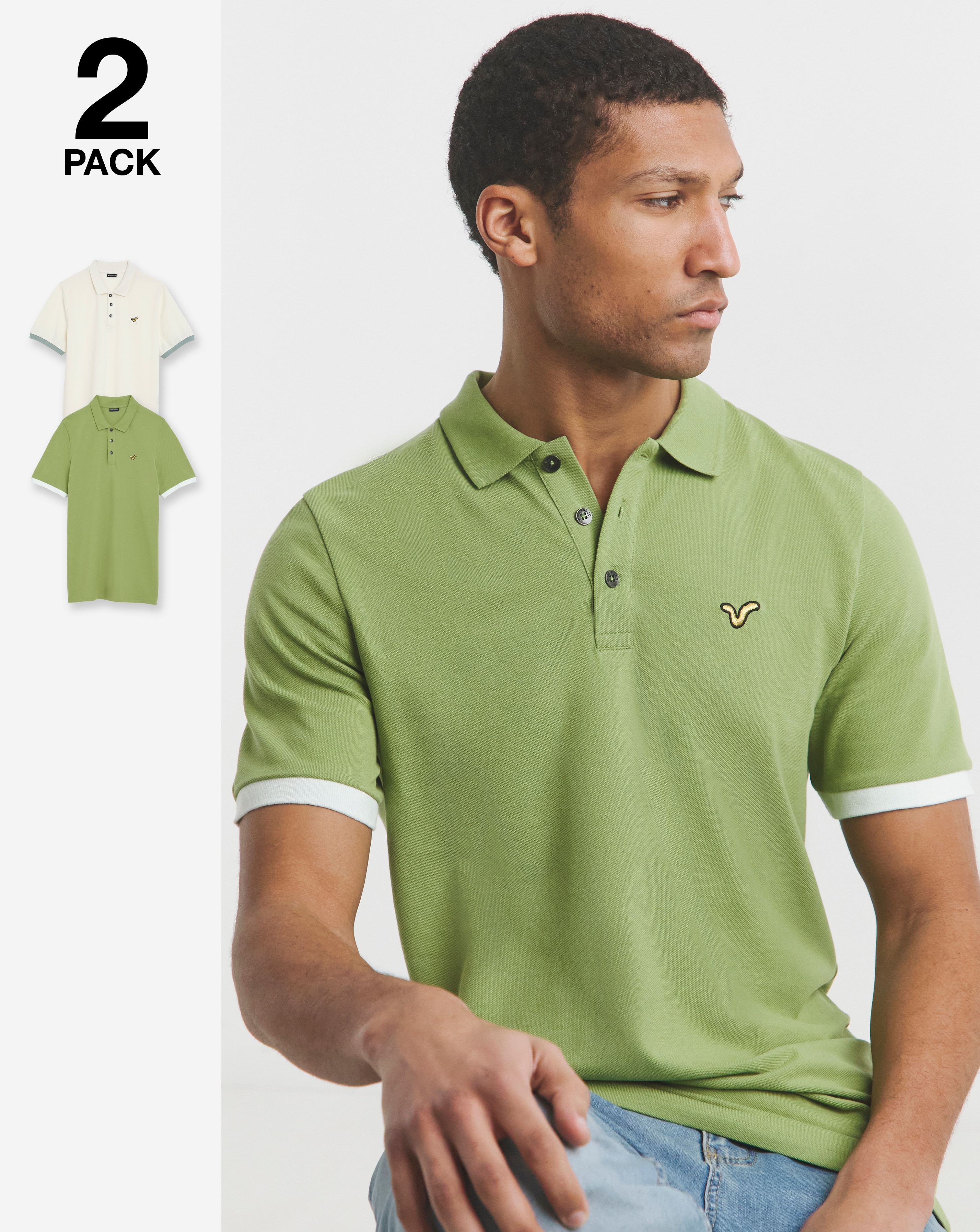 Voi Storm 2 Pack Polo Long Length