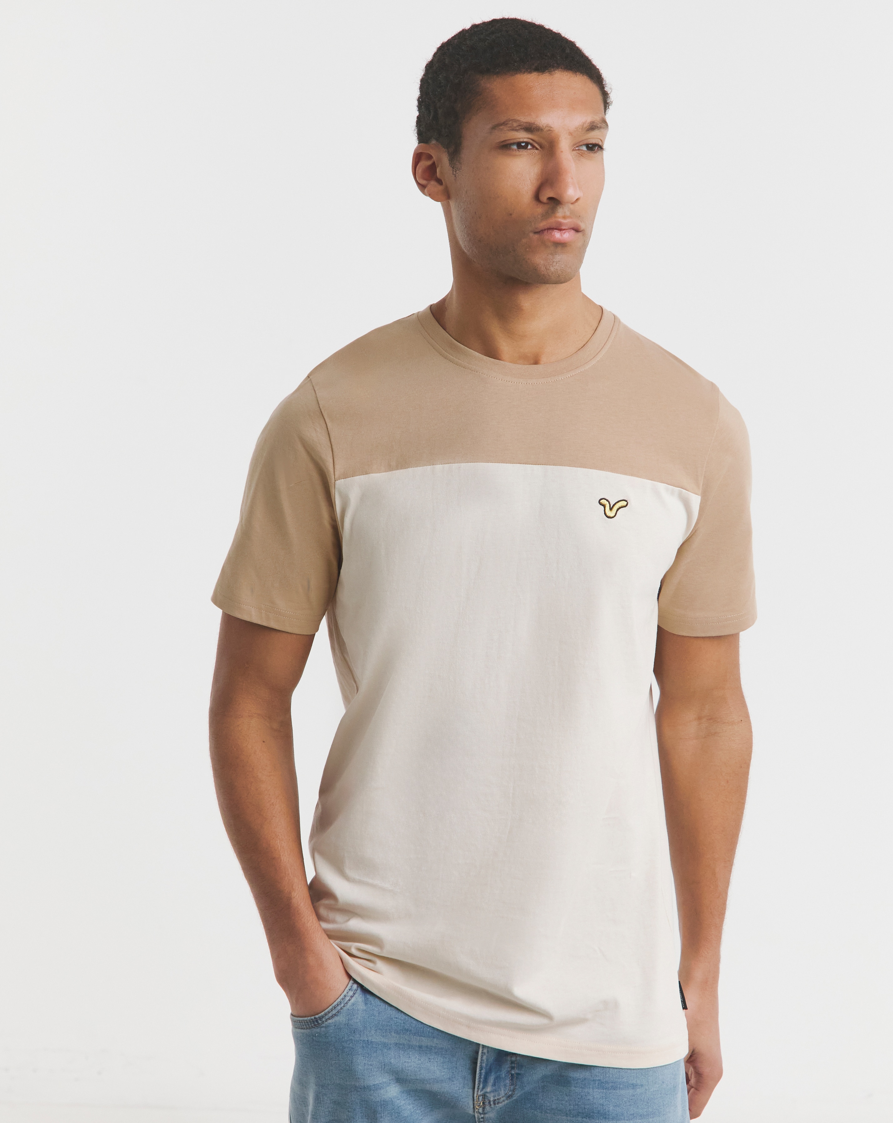 Voi Storm Block Pannel T-Shirt Long