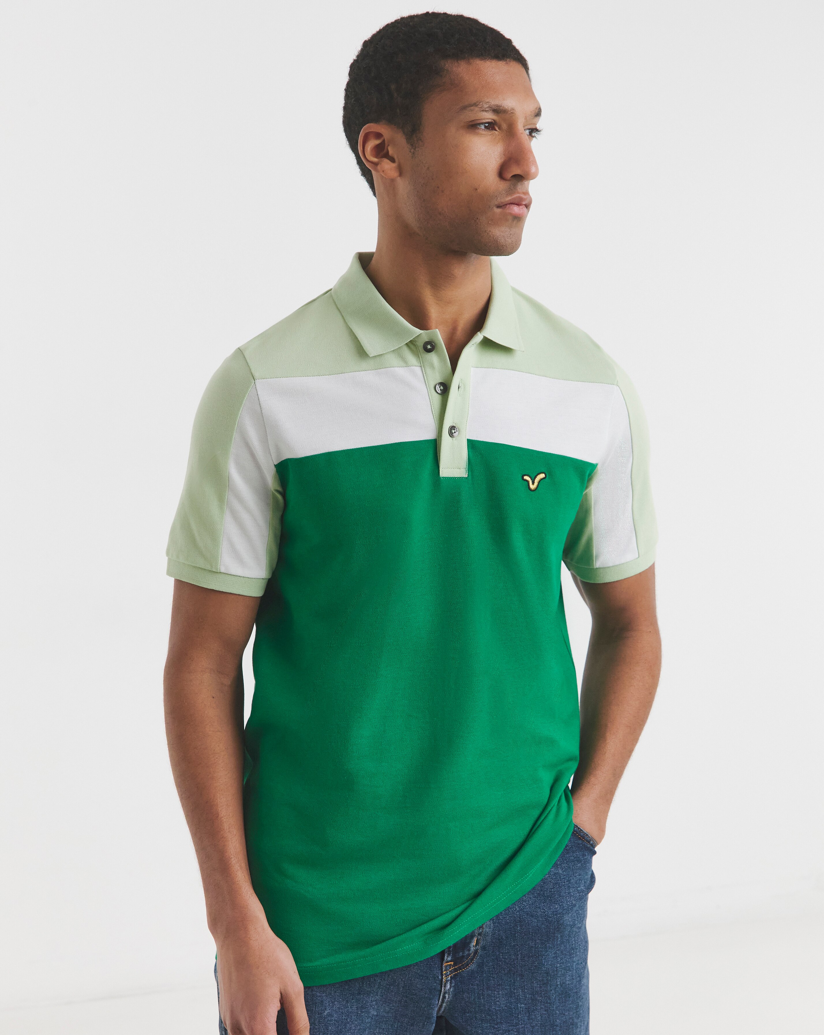 Voi Storm Colour Block Polo Long Length