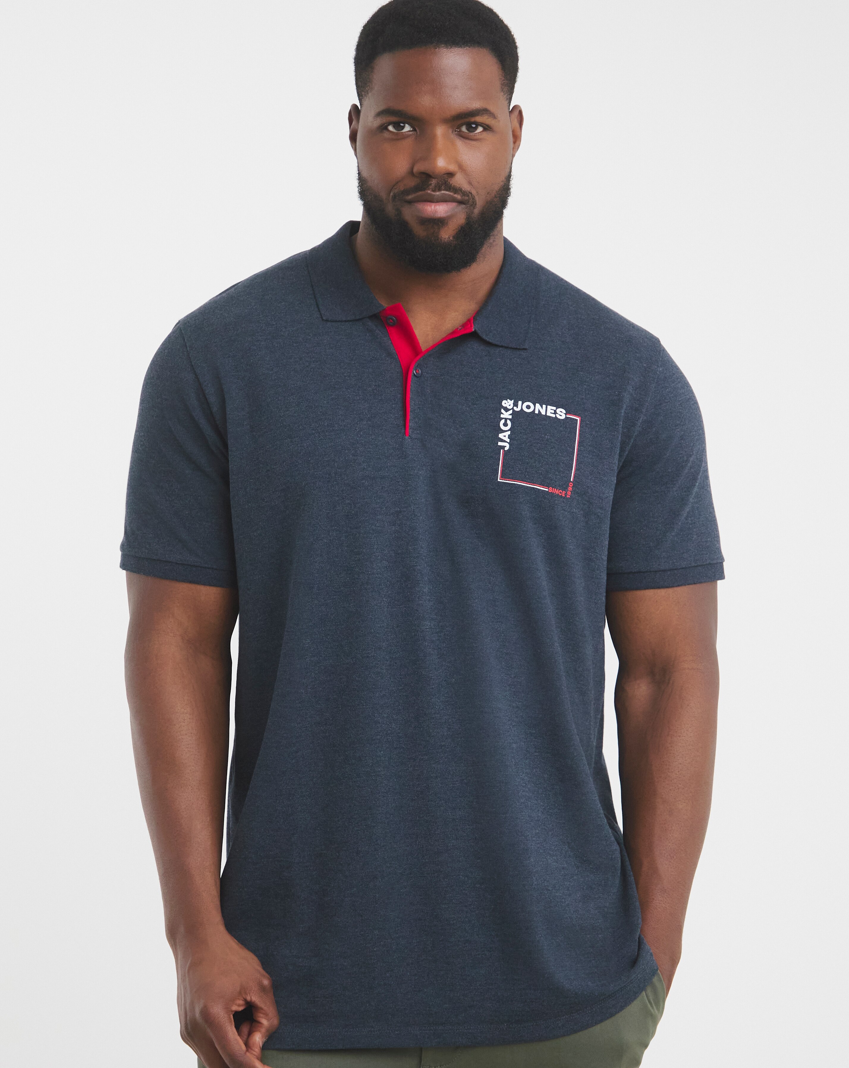 Jack & Jones Verner Logo Polo - Navy