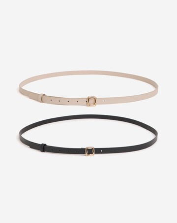 2 Pack Classic Gold Buckle Belts