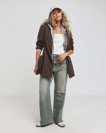 Chocolate Single Breasted Blazer