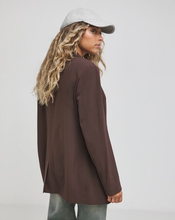 Chocolate Single Breasted Blazer