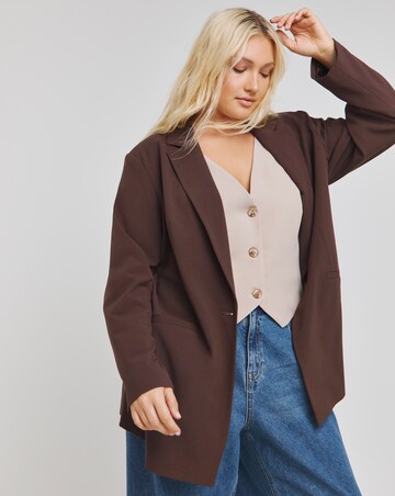 Chocolate Single Breasted Blazer