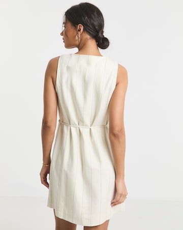 Simply Be Premium Linen Blend Tailored Dress