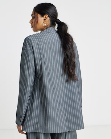Simply Be Oversized Pinstripe Blazer