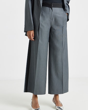 Simply Be Pinstripe Tailored Wide Leg Trouser