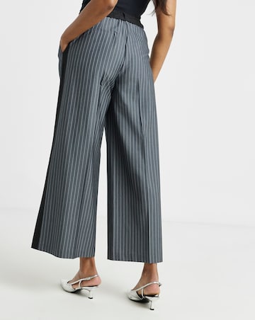 Simply Be Pinstripe Tailored Wide Leg Trouser
