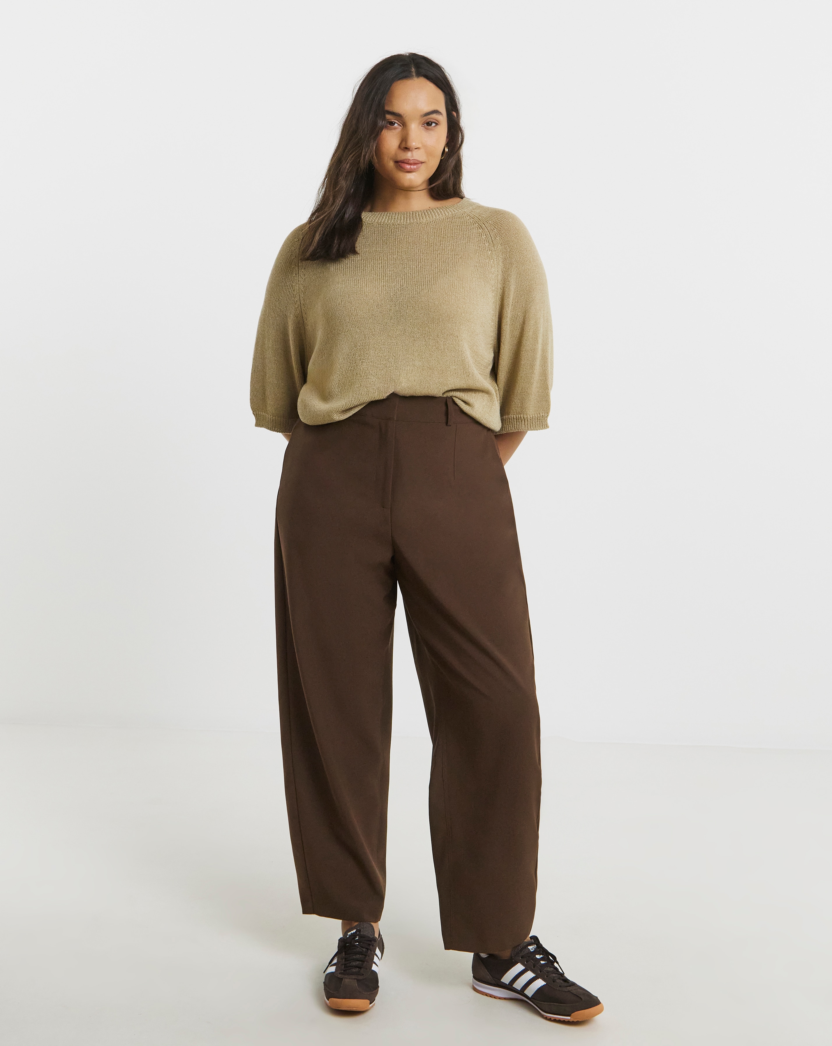 Simply Be Barrel Leg Trouser