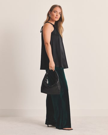 Simply Be Velvet Wide Leg Trouser