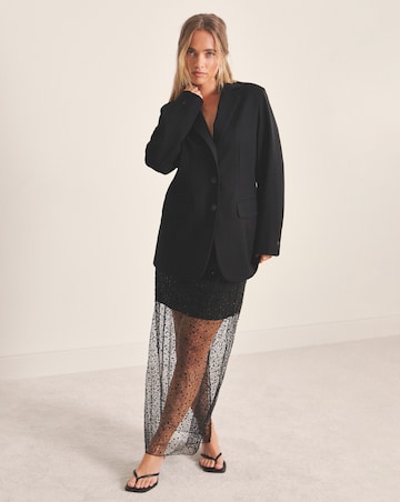 Simply Be Sculpting Cinch Waist Single Breasted Blazer