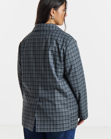 Simply Be Oversized Check Blazer