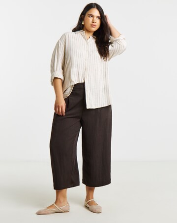 Chocolate Soft Twill Culottes